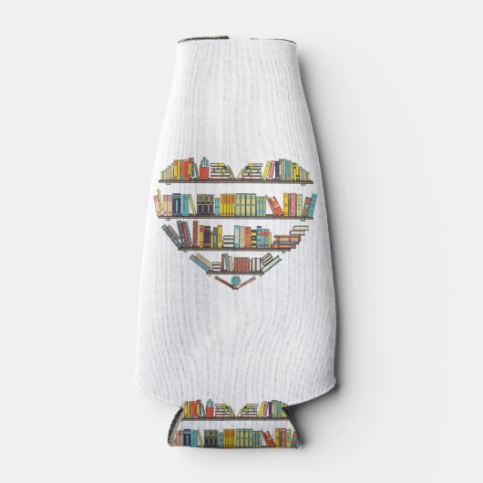 Cool Books Reading Men Women Book Literacy L Flesjeskoeler (Voorkant)