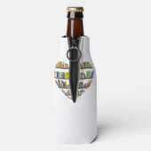 Cool Books Reading Men Women Book Literacy L Flesjeskoeler (Fles Achterkant)