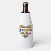 Cool Books Reading Men Women Book Literacy L Flesjeskoeler (Fles Voorkant)