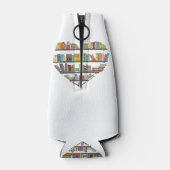 Cool Books Reading Men Women Book Literacy L Flesjeskoeler (Achterkant)