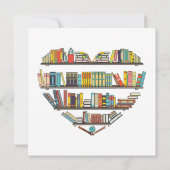 Cool Books Reading Men Women Book Literacy L Kaart (Achterkant)