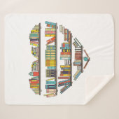 Cool Books Reading Men Women Book Literacy L Sherpa Deken (Voorkant (horizontaal))