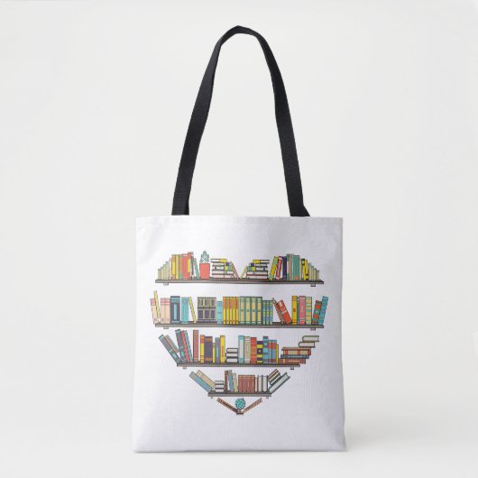 Cool Books Reading Men Women Book Literacy L Tote Bag (Voorkant)