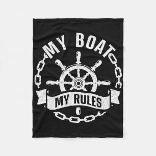 Cool Bootkapitein Design Voor Mannen Vrouwen Bootk Fleece Deken