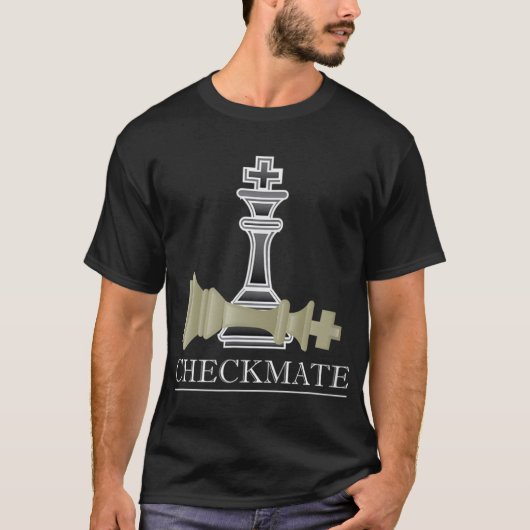 Cool bordspellen - Checkmate Chess T-shirt (Voorkant)