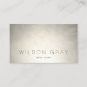 Cool Borhed Silver Modern Chic Industrial Visitekaartje (Voorkant)