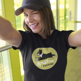Cool Boston Terrier  Style Cute Pet Dog T-shirt