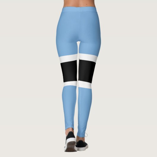 Cool Botswana Mode vlag Leggings (Achterkant)