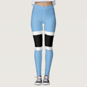 Cool Botswana Mode vlag Leggings (Voorkant)