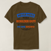 Cool Boulder Statement Bouldering Rock Climate Mo T-shirt (Design voorkant)
