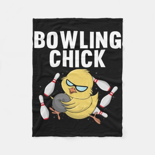 Cool Bowler voor dames en heren dames Bowling Chic Fleece Deken (Voorkant)