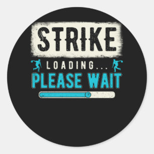 Cool Bowling Art Strike Laden Wacht Bowler Ronde Sticker