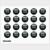 Cool Bowling Art Strike Laden Wacht Bowler Ronde Sticker (Vel)