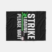 Cool Bowling Art voor mannen Kinder Bowler Bowling Fleece Deken (Voorkant (Horizontaal))