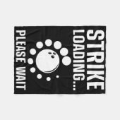 Cool Bowling Art voor mannen Kinder Bowler Bowling Fleece Deken (Voorkant (Horizontaal))