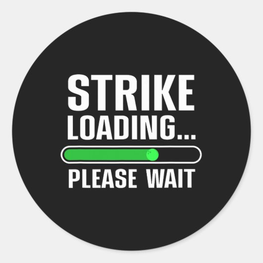 Cool Bowling Art voor mannen Kinder Bowler Bowling Ronde Sticker (Voorkant)