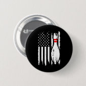 Cool Bowling Design voor mannen Bowler Bowling P Ronde Button 5,7 Cm (Voorkant /achterkant)