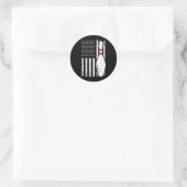 Cool Bowling Design voor mannen Bowler Bowling P Ronde Sticker (Tas)