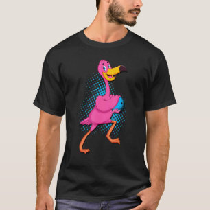 Cool Bowling Flamingo  Shorebirds  Speler T-shirt