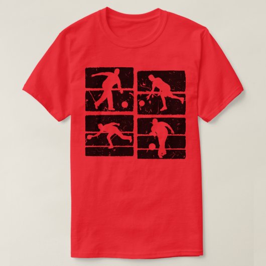 Cool Bowling Jersey Mannen Women Bowling Player T-shirt (Design voorkant)