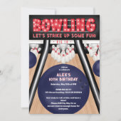 Cool Bowling kind verjaardagsfeestje maakt plezier Kaart (Voorkant)