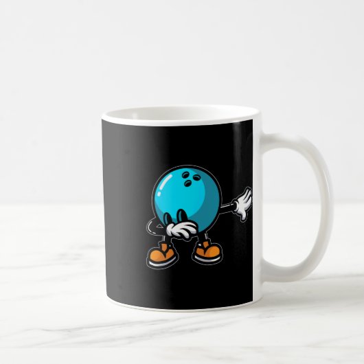 Cool Bowling kunst voor mannen vrouwen jeugd Kinde Koffiemok (Rechts)
