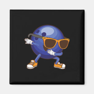 Cool Bowling kunst voor mannen vrouwen jongens Kin Magneet