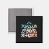 Cool Bowling kunst voor vrouwen meisjes Kinder Bow Magneet (Voorkant / Achterkant)
