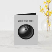 Cool bowling liefhebbers voeg bericht toe kaart (Gele Bloem)