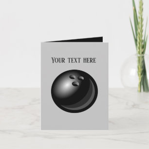 Cool bowling liefhebbers voeg bericht toe kaart