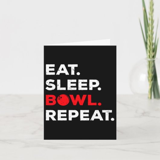Cool Bowling nieuwigheid voor mannen vrouwen Bowli Kaart (Voorkant)