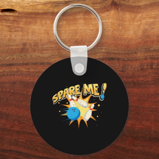 Cool Bowling nieuwigheid voor mannen vrouwen Bowli Sleutelhanger (Voorkant)