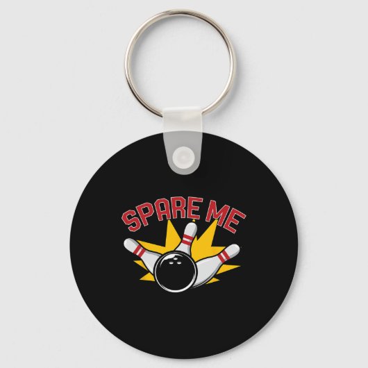 Cool Bowling nieuwigheid voor mannen vrouwen Bowli Sleutelhanger (Voorkant)