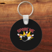 Cool Bowling nieuwigheid voor mannen vrouwen Bowli Sleutelhanger (Voorkant)