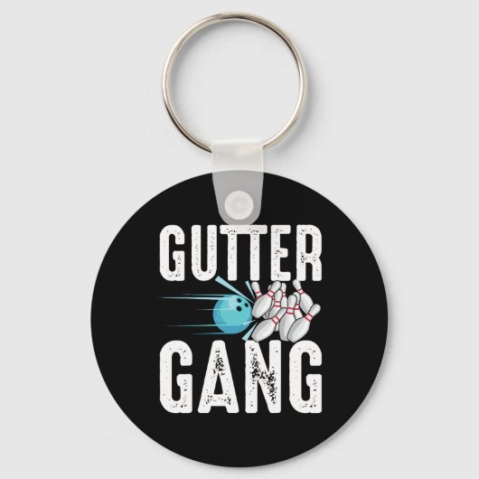 Cool Bowling nieuwigheid voor mannen vrouwen Bowli Sleutelhanger (Voorkant)