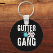 Cool Bowling nieuwigheid voor mannen vrouwen Bowli Sleutelhanger (Voorkant)
