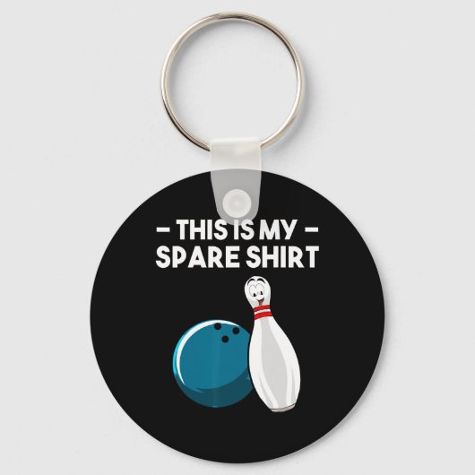 Cool Bowling nieuwigheid voor mannen vrouwen Bowli Sleutelhanger (Voorkant)
