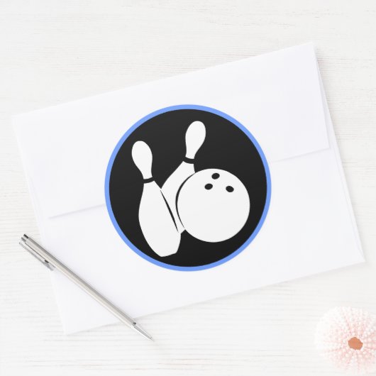 Cool bowling ronde sticker (Envelop)