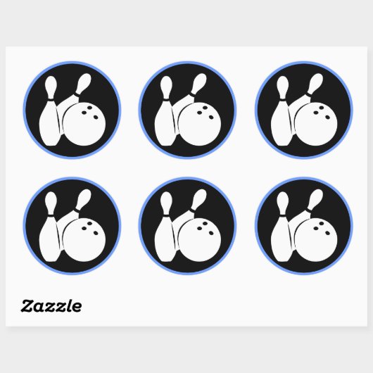 Cool bowling ronde sticker (Vel)