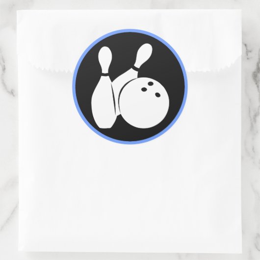 Cool bowling ronde sticker (Tas)