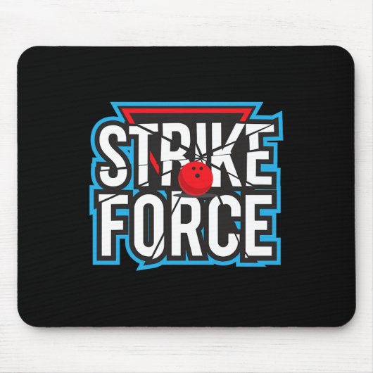 Cool Bowling Strike Force Bowling Fan Bowling Team Muismat (Voorkant)