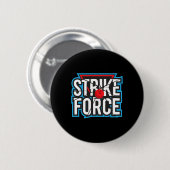 Cool Bowling Strike Force Bowling Fan Bowling Team Ronde Button 5,7 Cm (Voorkant /achterkant)
