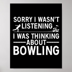 Cool Bowling voor mannen Bowler reservee me Bowlin Poster