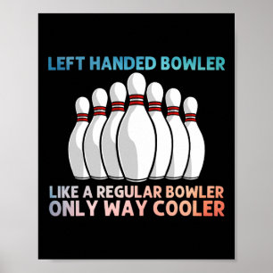 Cool Bowling voor mannen vrouwen Bowling Team Spor Poster