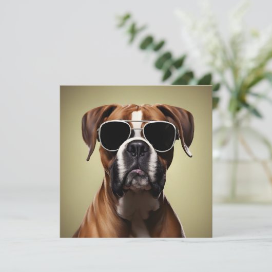 Cool Boxer Dog (Staand voorkant)