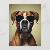 Cool Boxer Dog Briefkaart (Voorkant)