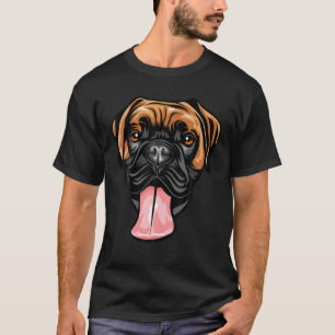Cool Boxer Dog Face T-shirt