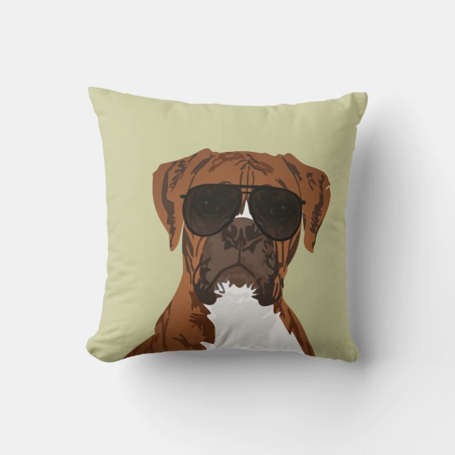 Cool Boxer Dog for Hondenliefhebbers Pillow Kussen (Voorkant)