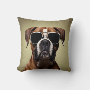 Cool Boxer Dog Kussen
