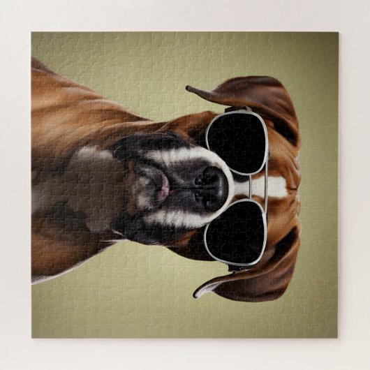 Cool Boxer Dog Legpuzzel (Horizontaal)